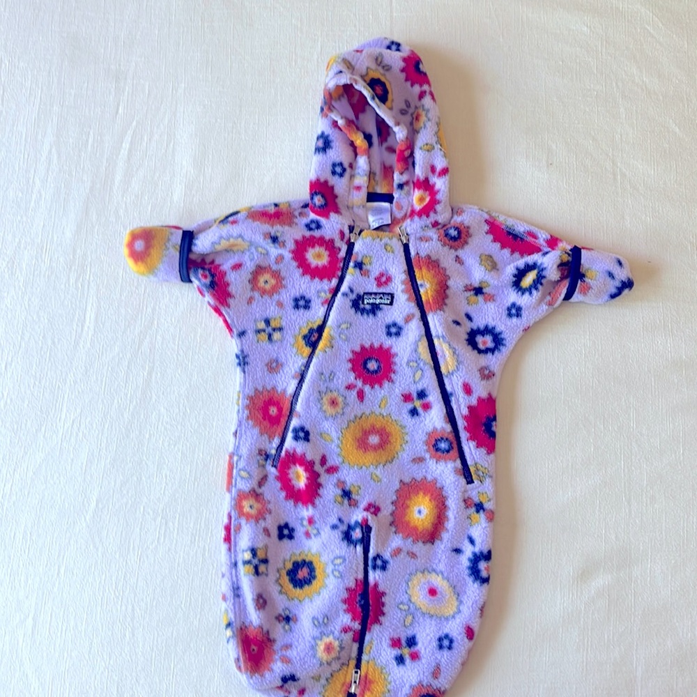 Patagonia fleece baby bunting sleeper blanket